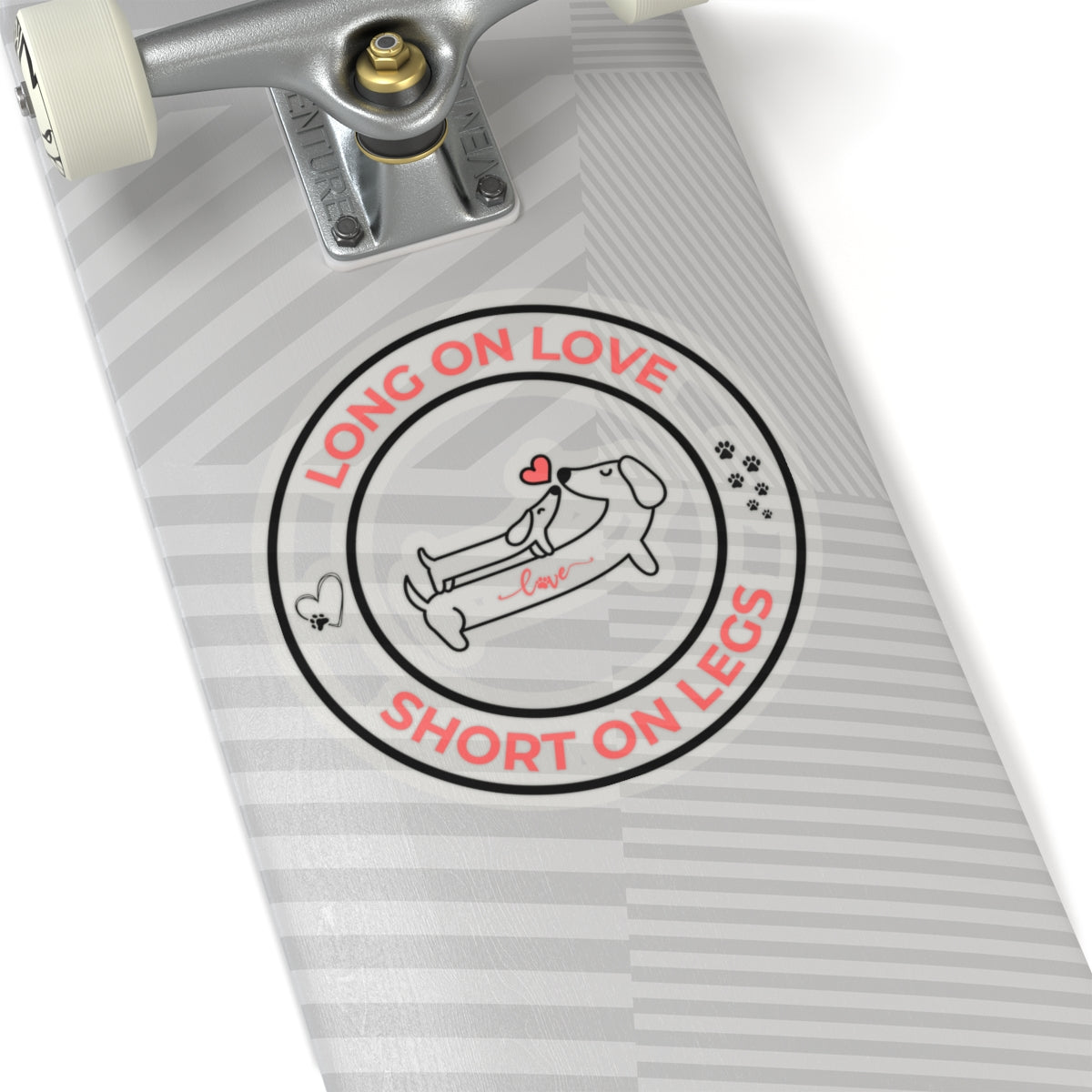 Long On Love Short On Legs Dachshund Sticker - Transparent